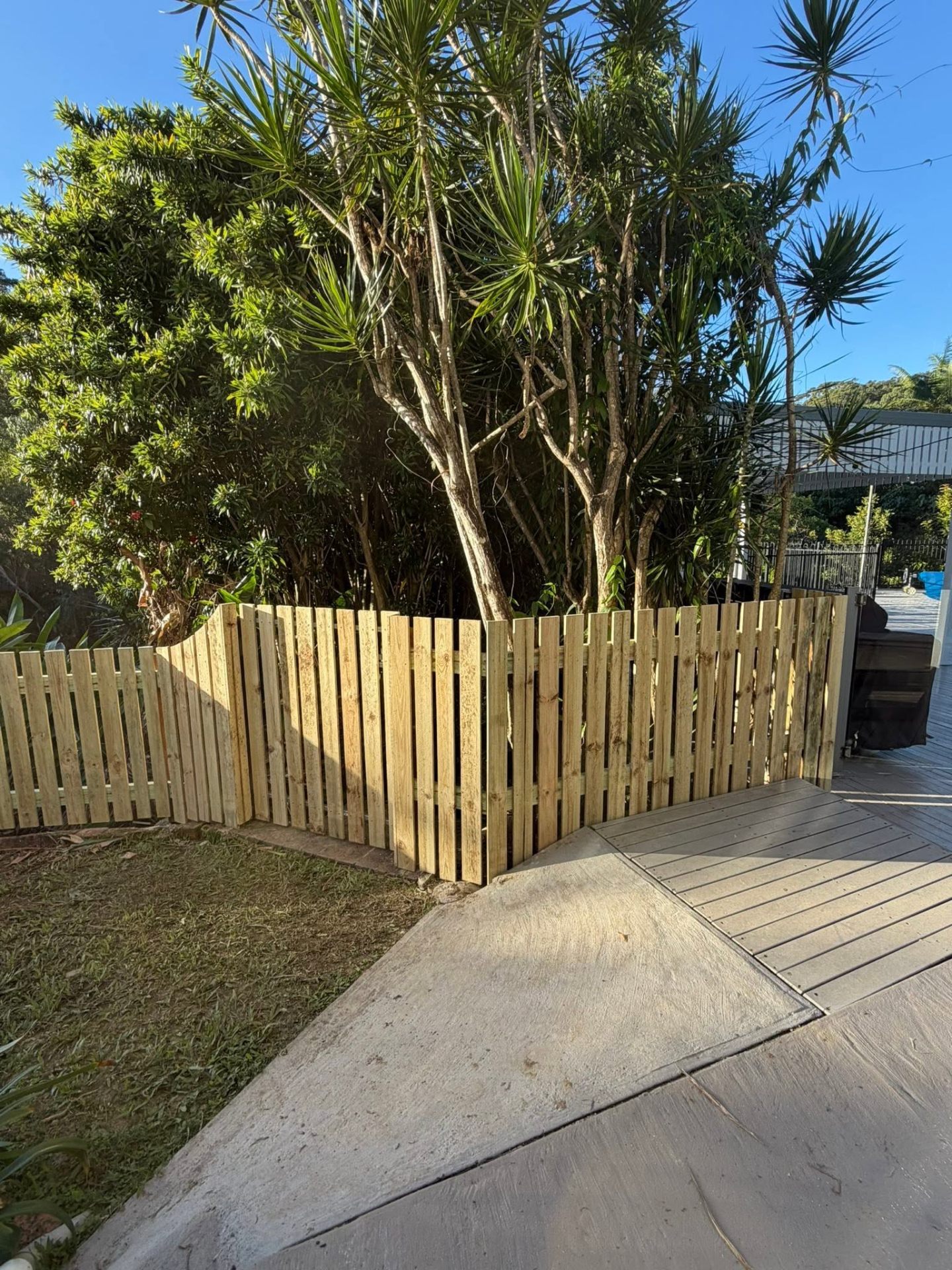 Real timber fence project — Coolum
